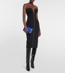 Платье миди без бретелек Off-White, черный - фото 2