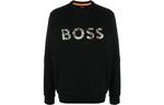 Boss Logo print Cotton T shirt HUGO BOSS, черный - фото