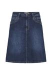 Юбка PULZ A-line skirt, Dark Blue Denim/Blue Denim - фото 2