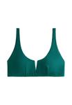 Топ бикини OYSHO PIQUÉ HALTER, Green - фото 7