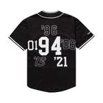 Джерси Supreme x Mitchell & Ness Patchwork Baseball Jersey 'Black' - фото 2