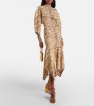 Платье миди из джерси Stella McCartney, Natural - фото 2