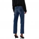 Укороченные прямые джинсы R13, синий - фото 7