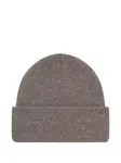 Шапка бини в рубчик с вышитым логотипом Les Deux, серый - фото 2