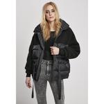 Куртка Urban Classics Sherpa Mix Puffer, черный - фото