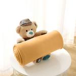 Флисовое одеяло wometo, 130x160 см, желтый - фото 3