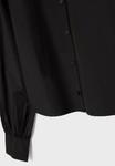 Блуза Stradivarius Button-down blouse, Black - фото 8