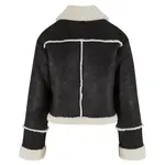 Куртка Urban Classics Shearling leather, черный - фото 4