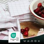 Чайные полотенца набор  Zollner, красный - фото 3