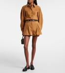 Замшевая рубашка Rotate, Tan - фото 2