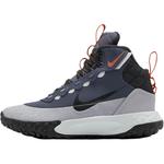 Антискользящие износостойкие баскетбольные кроссовки мид-топ для подростков Nike, цвет Lightning Blue/Black/Concrete Gray/White Gold - фото