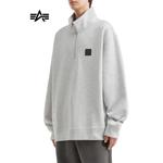 Свитшот мужской Alpha Industries, серый - фото 3