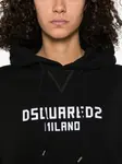 Хлопковый спортивный костюм с логотипом DSQUARED2, черный - фото 4
