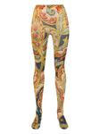 Колготки с принтом из коллаборации с ETRO Wolford, желтый - фото
