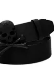 Кожаный ремень Skull & Bones Philipp Plein, черный - фото 3