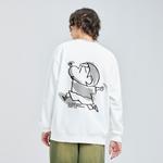 Унисекс толстовка Crayon Shinchan, светло-хаки [Утепленная, флисовая] - фото 4