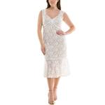 Женское облегающее платье из эластичного кружева Nicole Miller, белый - фото