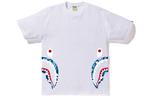 Футболка Bape Flame Side Shark A BATHING APE, черно-красный камуфляж - фото 8