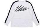 Толстовка Nike Dri-Fit Men'S Fleece Training Top 'White/Black', белый - фото 2