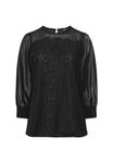 Блуза Yours Clothing Blouse, Black - фото 6