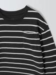 Детский топ в бретонскую полоску John Lewis, Black - фото 3