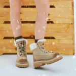 Ботинки женские Dickies меховые, хаки - фото 18