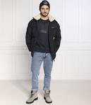 Пуховик мужской Armani Exchange с меховым воротником, черный - фото 2