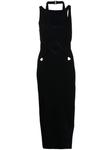 Dion Lee платье миди с вырезами, черный - фото