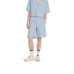 Полосатые хлопковые шорты GUCCI, синий - фото 3