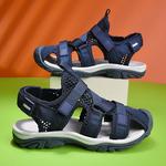 Детские сандалии SUPEREDGE, черный/синий - фото 5