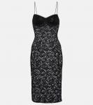 Кружевное мини-платье Oséree, Blk Wht - фото