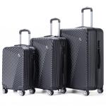 Vertical Studio "Oslo" 20" 24" 28" набор чемоданов из 3-х черных - фото