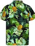 Рубашка King Kameha Pineapple Leaves, черный - фото 2