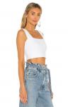 Топ Susana Monaco Wide Strap Crop, цвет Sugar - фото 2