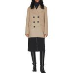 Пальто женское Burberry, миндально-бежевый - фото 2