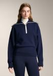 Джемпер OYSHO HALF-ZIP, Metallic Blue - фото