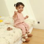 ESTAMICO Детские плюшевые зимние ботинки для девочек с бантом, Plüsch & Khaki - фото 5