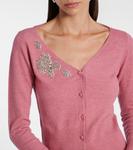 Кардиган с декоративными элементами Erdem, Rose Pink - фото 4