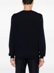 A.P.C. свитер с вышитым логотипом, синий - фото 3