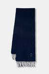Шерстяной шарф Tommy Hilfiger, темно-синий - фото
