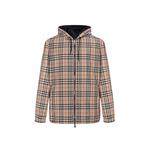 Куртка Check Reversible Hooded Jacket Burberry, бежевый - фото 4