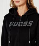 Джемпер со стразами примулы Cropped fit Guess Active, черный - фото 4