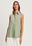 Рубашка WILLA без рукавов, зеленый - фото