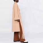 Женское бежевое пальто FENDI - фото 5