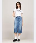 Футболка женская Tommy Jeans университетская, белый - фото 2