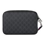 GUCCI Клатч GG Supreme Canvas мужской черный - фото 4