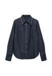 Блуза Mango Button-down blouse, Blue - фото 4
