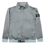 Куртка waffen patch foldable hooded zip up jacket 'sky blue' Stone Island, голубой - фото