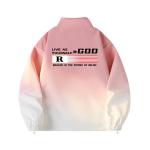 Dj.Spirit Куртка унисекс, Розовый градиент (воротник-стойка) - фото 12