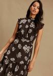 Платье Next REGULAR FIT TIERED , Brown Floral/Brown - фото 6